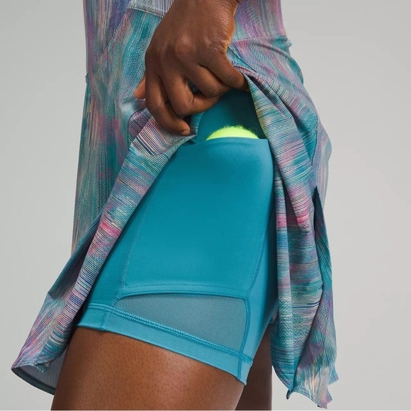 Lululemon [NWT - Size 6] Everlux Tennis Dress 6" with shorties in Pixel Multi - Picture 2 of 9